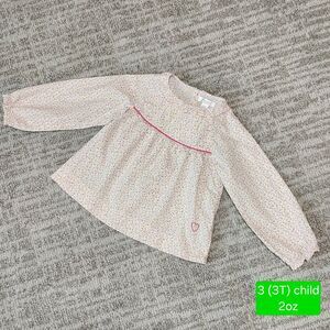 OBAIBI girls heart long sleeve shirt size 3 years